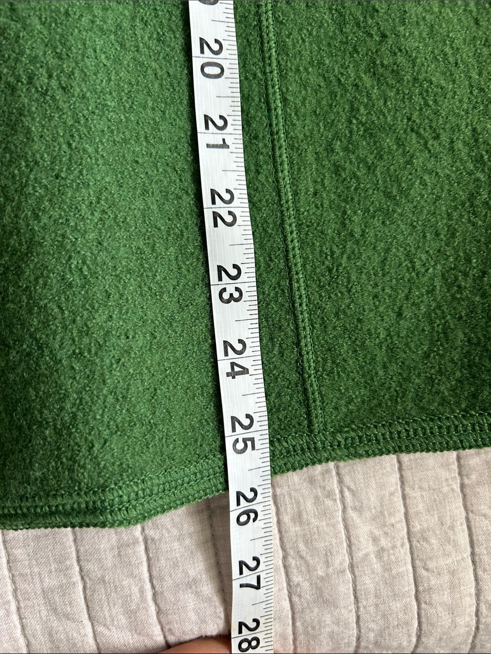 Norm Thompson Vtg 100% boiled wool green open front toggle sweater vest L - Picture 8 of 11